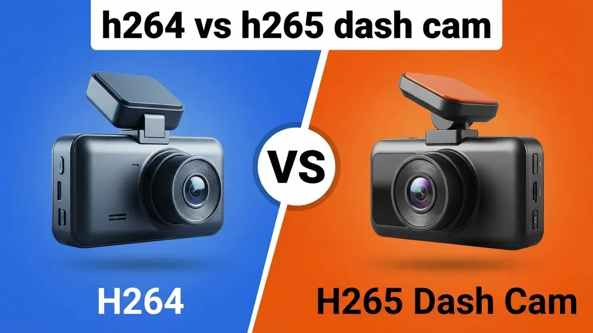 H264 vs H265 Dash Cam comparison